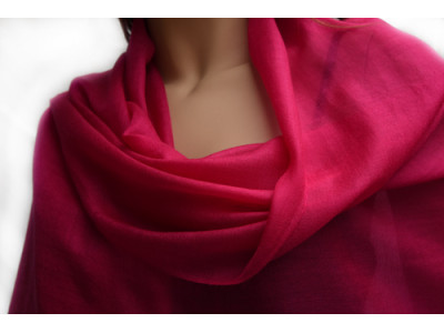Echte pashmina sjaal of stola XL, violet 